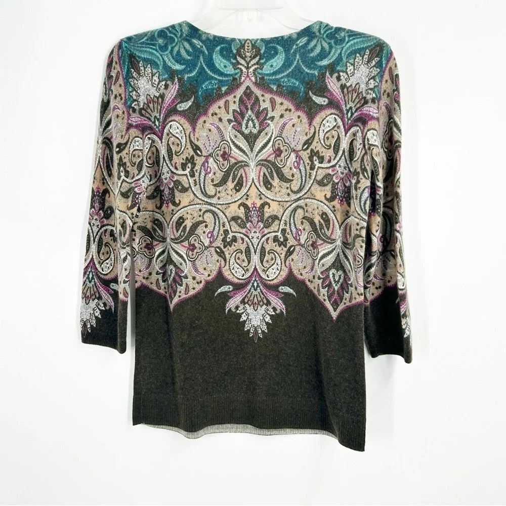 Talbots‎ 100% Cashmere 3/4 Sleeve Sweater Size Small